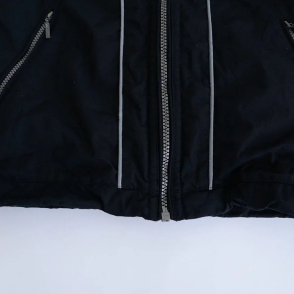 Vintage Descente Black & White Zip Up Winter /  Snowmobile Jacket Size 6 - Picture 7 of 16